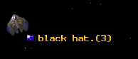 black hat.