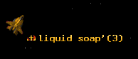 liquid soap'
