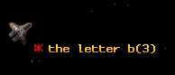 the letter b