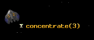 concentrate