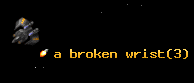 a broken wrist
