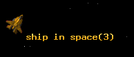 ship in space