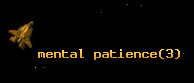 mental patience