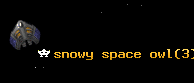 snowy space owl
