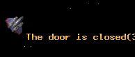The door is closed