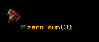 zero sum