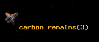 carbon remains