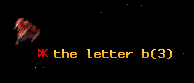 the letter b