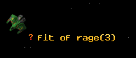 fit of rage