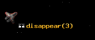 disappear