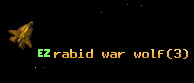 rabid war wolf
