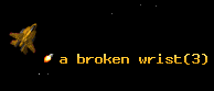 a broken wrist