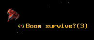 Boom survive?