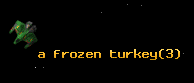 a frozen turkey