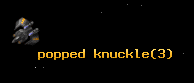 popped knuckle