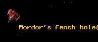 Mordor's fench hole