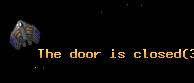 The door is closed